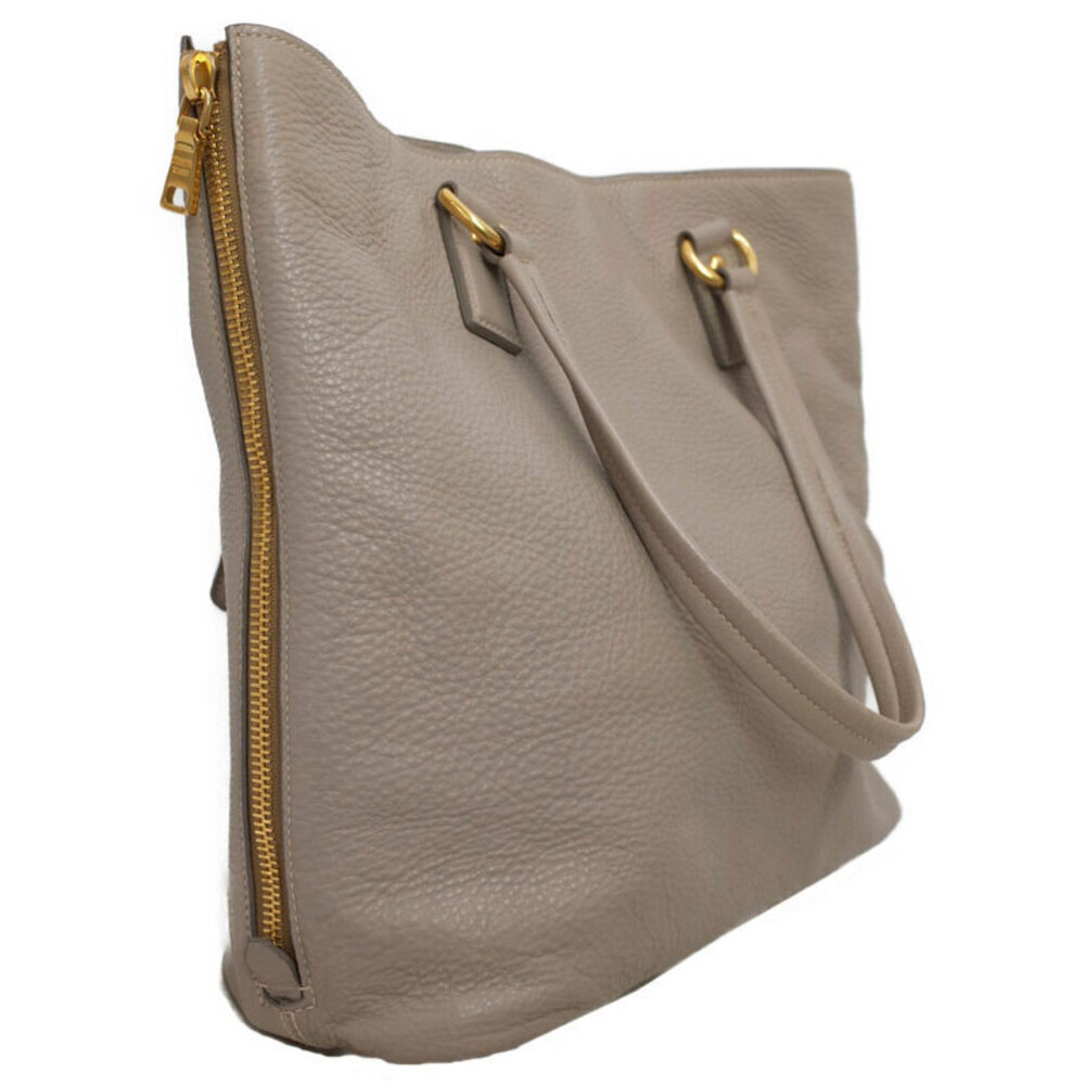 Prada Vitello Daino Tote Bag Gray leather - Picture 2 of 9